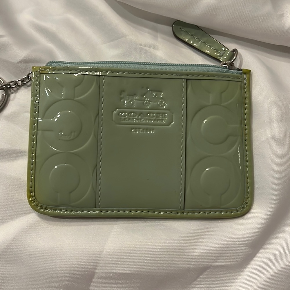 Coach patent leather op art mini skinny